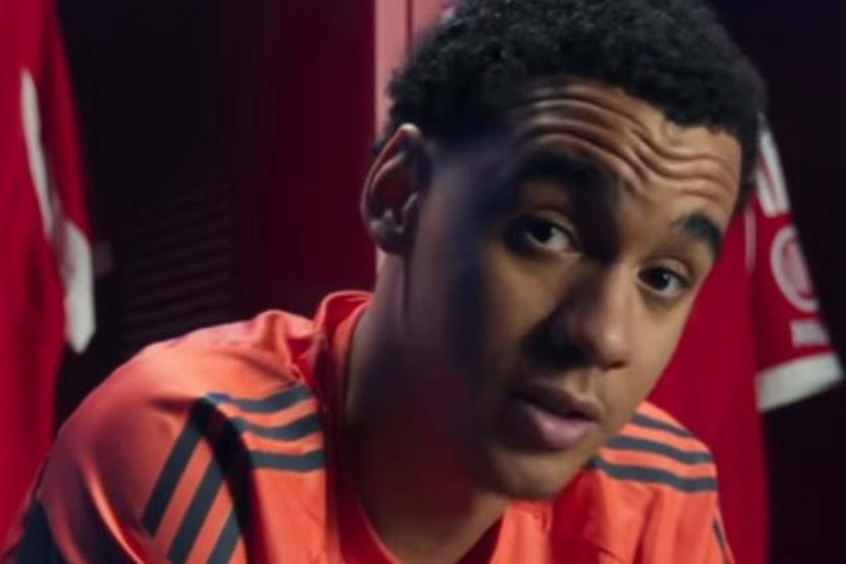 Jamal Musiala in primo piano 