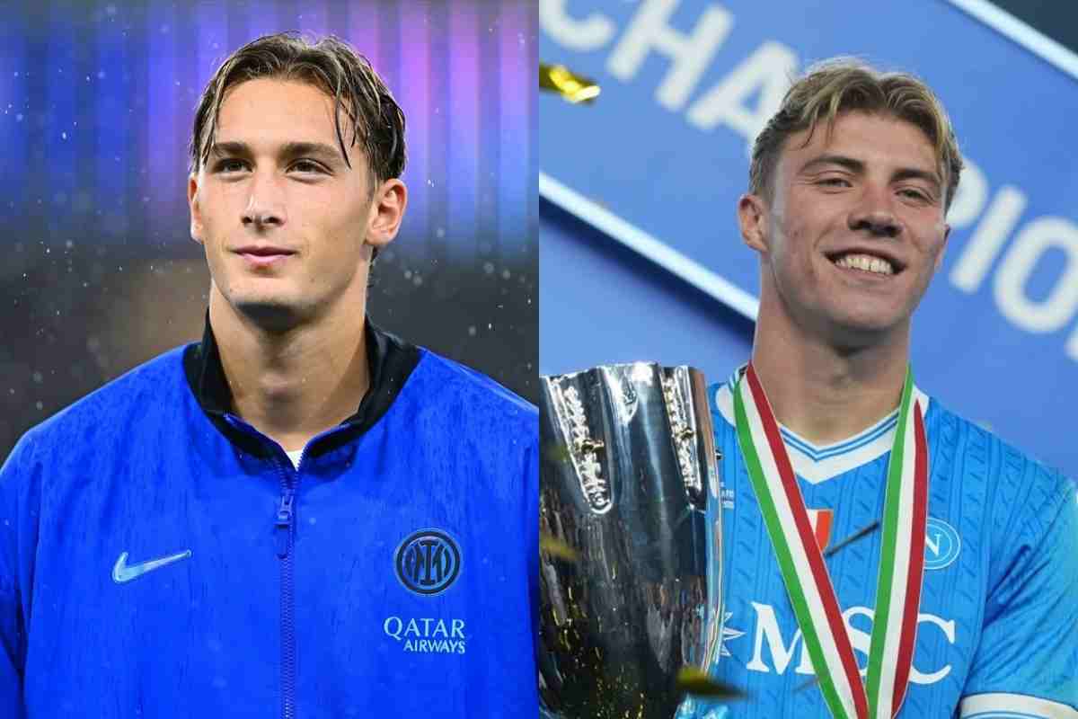 Pio Esposito e Rasmus Hojlund scambio